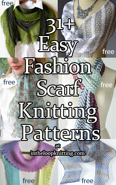 Easy Fashion Scarf Knitting Patterns