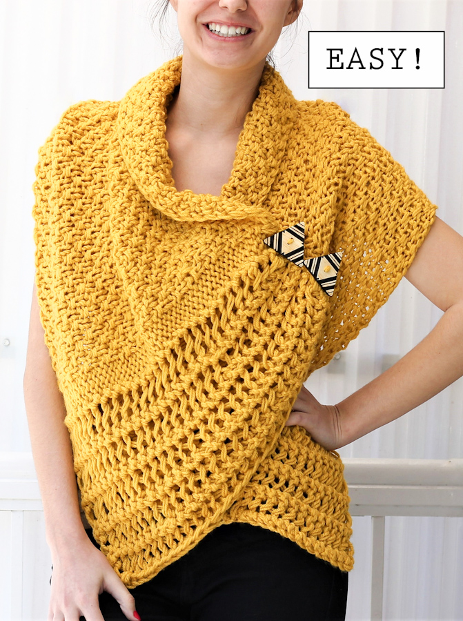 Knitting Pattern for Easy Corali Shawl