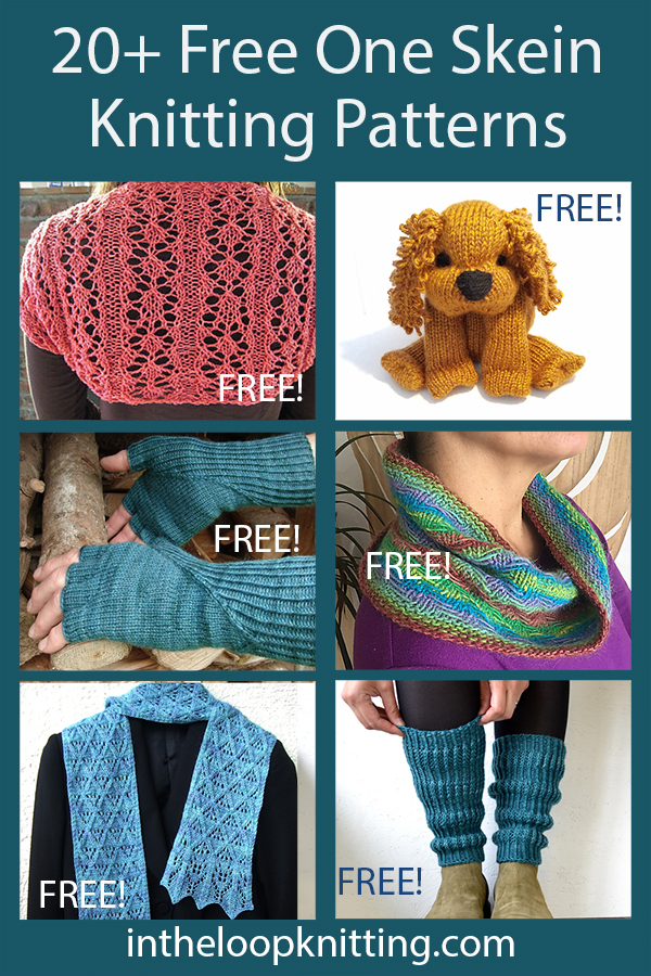 One Skein Knitting Patterns. Have a luxury yarn you love but could only afford to get one skein? Or have a skein leftover from another project? Or are on tight schedule or budget for your next project? Try these projects that take just one skein or ball of the recommended yarn.