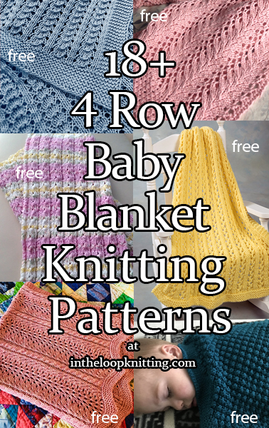 4 Row Blanket Knitting Patterns