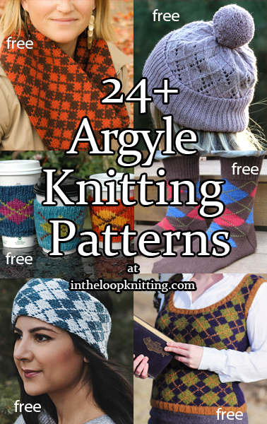 Argyle Knitting Patterns. Traditional and updated argyle motifs interpreted in colorwork, textured stitches, cables, and more.