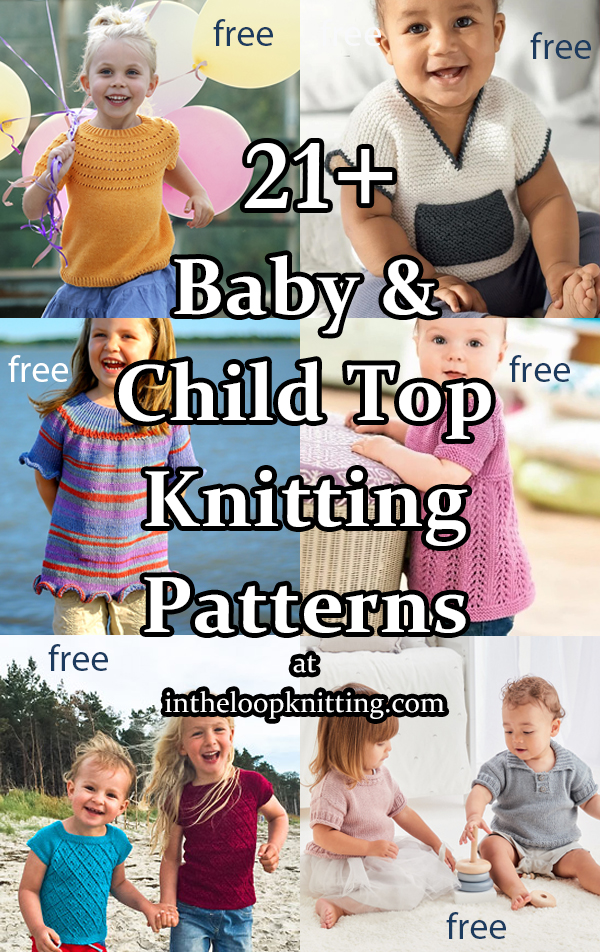 Baby and Child Top Knitting Patterns - In the Loop Knitting