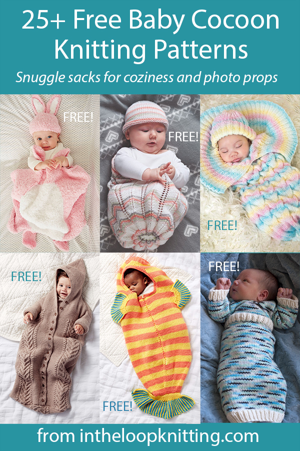 Baby Cocoon, Snuggly, Sleep Sack, Wrap Knitting Patterns - In the Loop Knitting
