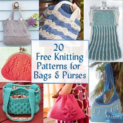 Bag, Purse and Tote Free Knitting Patterns. From clutches to totes, from casual to evening, from fun to formal, these free knitting patterns will give you the perfect bag for any occasion. Most patterns are free.