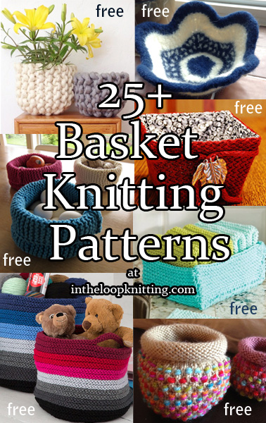 Felted Sweater Knitting Basket, This is a knitting basket I…