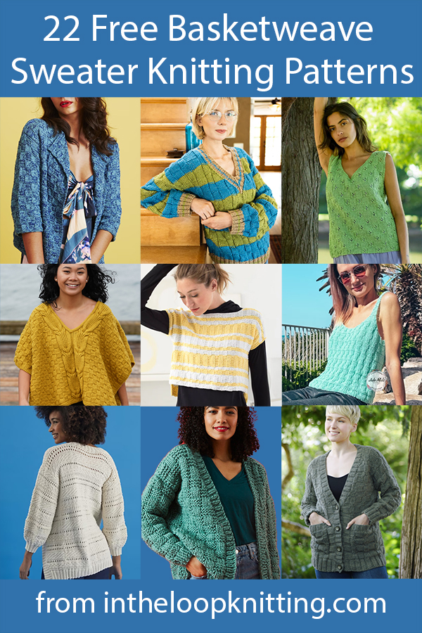 Free knitting Patterns for women's cardigans, pullovers, and tops. Many of the patterns are free.