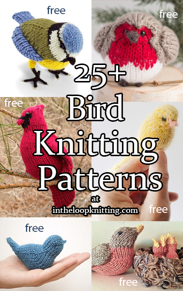 Bird Knitting Patterns. Knitting patterns for toys, accessories, and more inspired by a variety of birds including robins, bluebirds, budgies, and more. Most patterns are free.