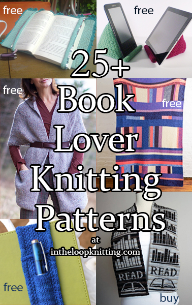 Book Lover Knitting Patterns. Knitting projects for book covers, book holders, and other reading themed patterns. Many of the patterns are free
