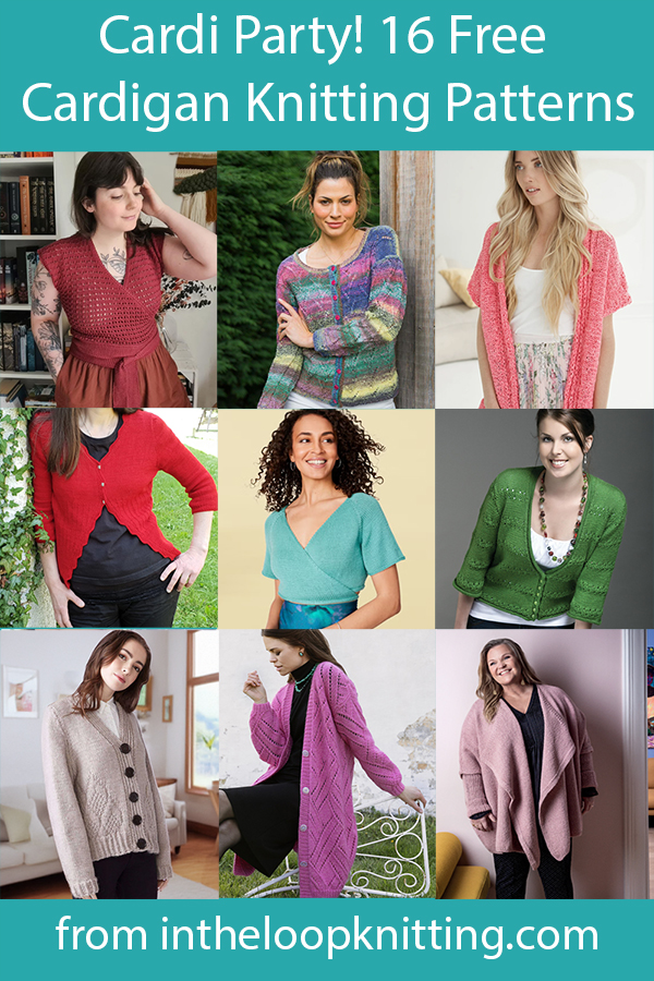 Free knitting patterns for women's cardigans. Most patterns are free.
