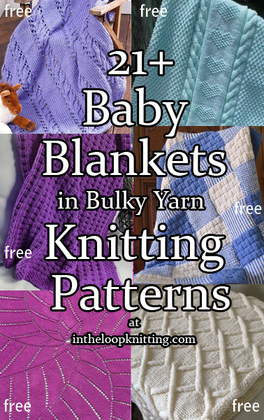 Knitting pattern for baby blanket in chunky discount wool