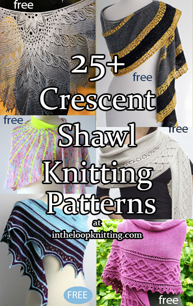 Crescent Shawl Knitting Patterns
