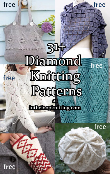 diamond scarf knitting pattern