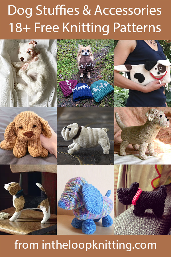 Dog Knitting Patterns. Cute toys, hats, and other knitting patterns with your favorite pups! Most patterns are free.