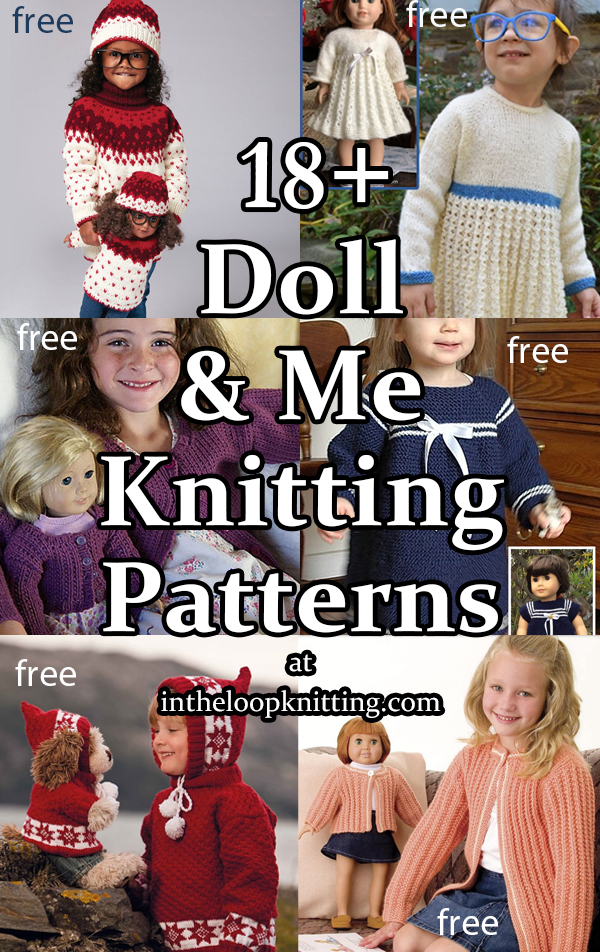 Matching Doll and Child Knitting Patterns