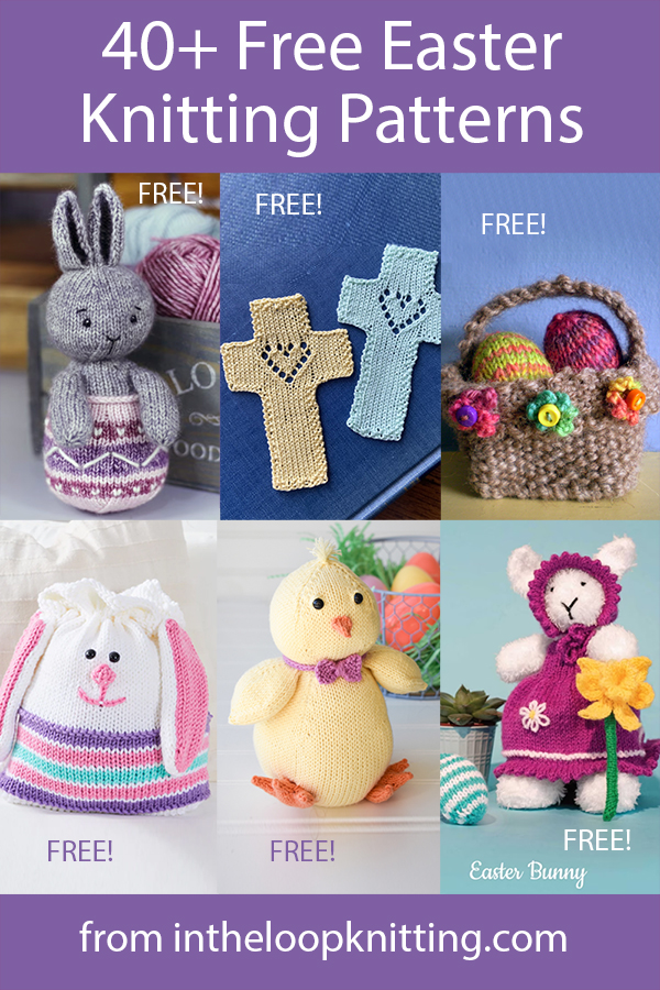 Easter Knitting Patterns. Knitting patterns for Easter baskets, toys for baskets, treat holders, decorations, egg cozies and more. Most patterns are free.