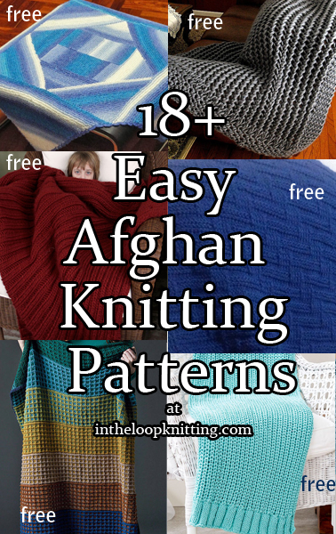 Easy knit afghan patterns free