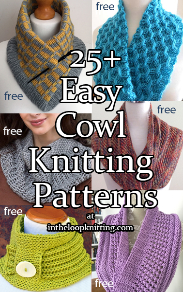 Hand Knitted Cowl KNITTING PATTERN Short Neck Warmer Basic Stitches Easy Knit