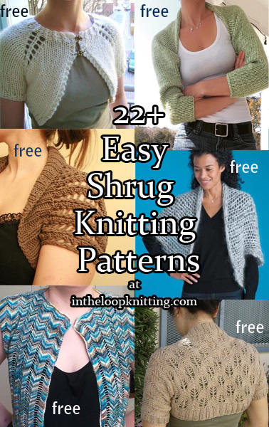 Easy Shrug Knitting Patterns- In the Loop Knitting