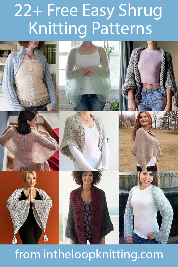 Easy Shrug Knitting Patterns. Most patterns are free.