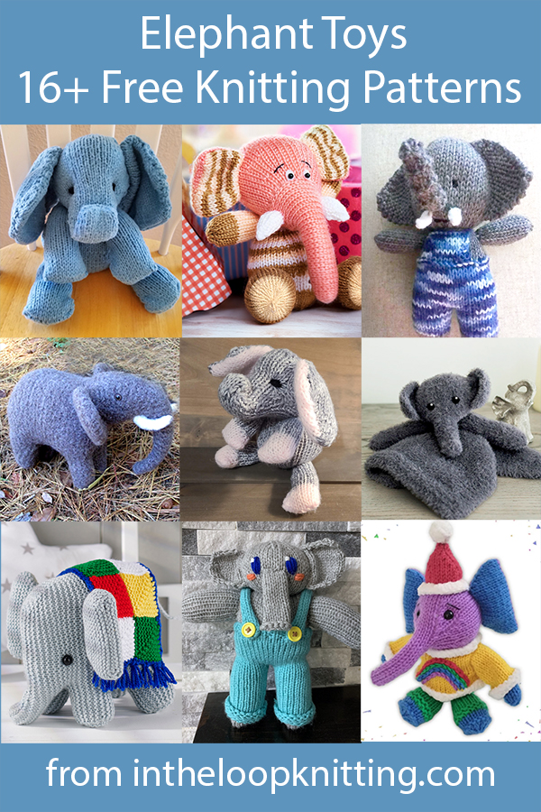 Elephant Toy Knitting Patterns
