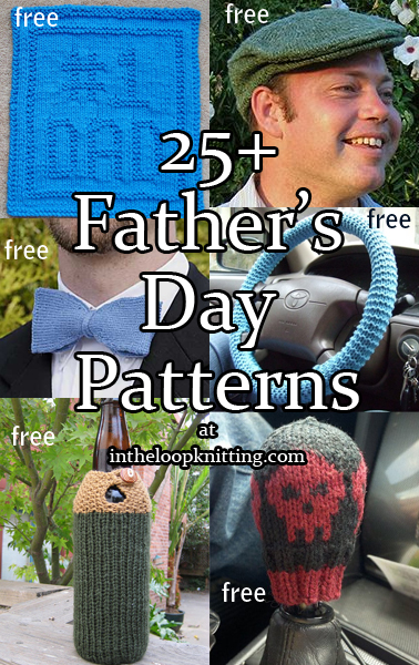Father’s Day Gift Knitting Patterns. 
Knitting patterns for gifts suitable for the dads in your life. Most patterns are free.