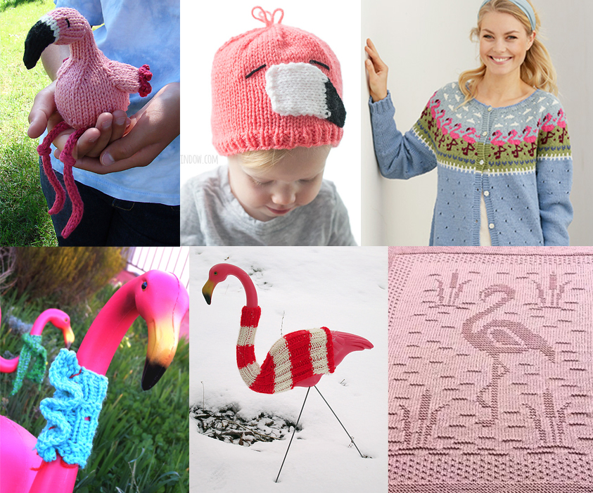 Free knitting patterns for toys and other projects inspired by Flamingos. Most patterns are free. 