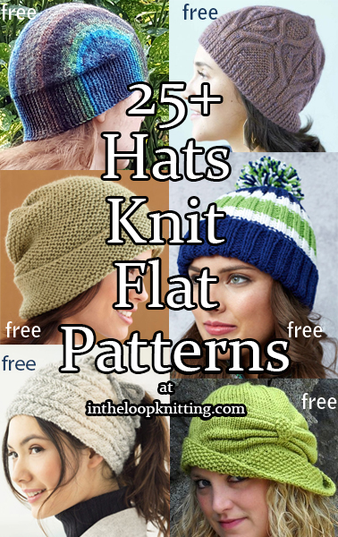 Hats Knit Flat Hat Knitting Patterns- In the Loop Knitting