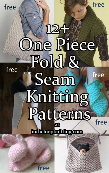 One Piece Fold and Seam Knitting Patterns