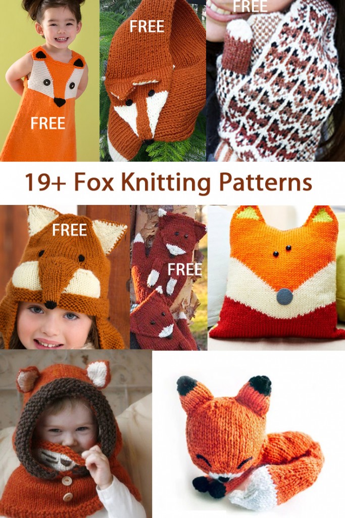 Knitting Pattern-Little Fox 15 cm Tall 0138 