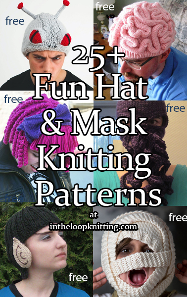 Fun Hats Knitting Patterns. Looking for a fun costume idea or a great gift for a fan? Or a way to cheer someone who has lost their hair? Try these knitting patterns for novelty hats. Most patterns are free.