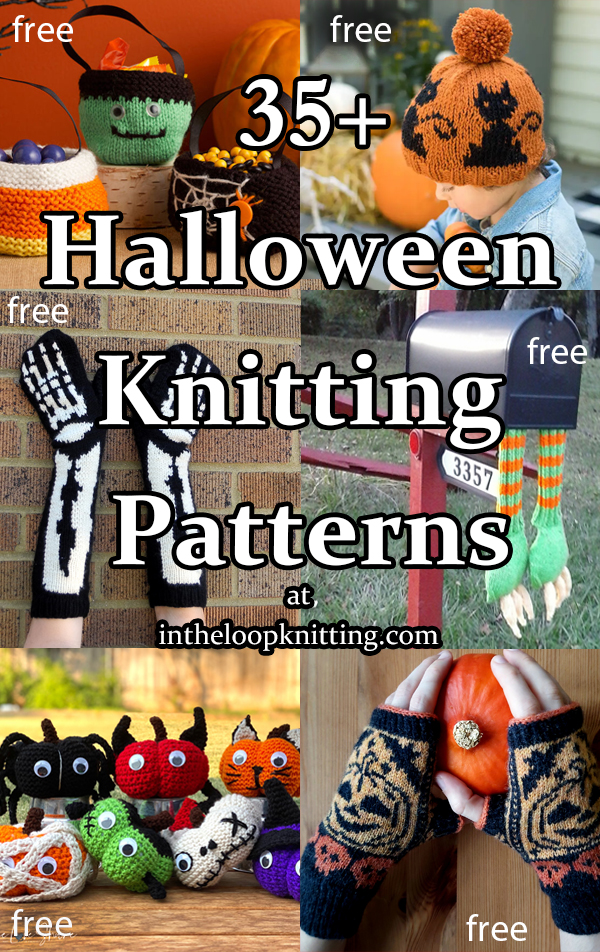 Halloween Knitting Patterns. Knitting Patterns for Halloween Decorations and Costumes. Most Patterns are free. Most patterns are free. Updated 5/30/23