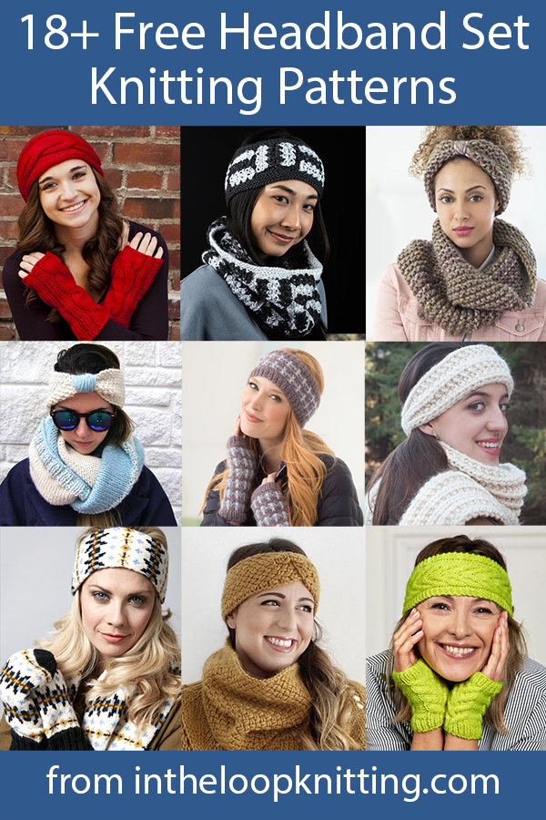 Headband Set Knitting Patterns