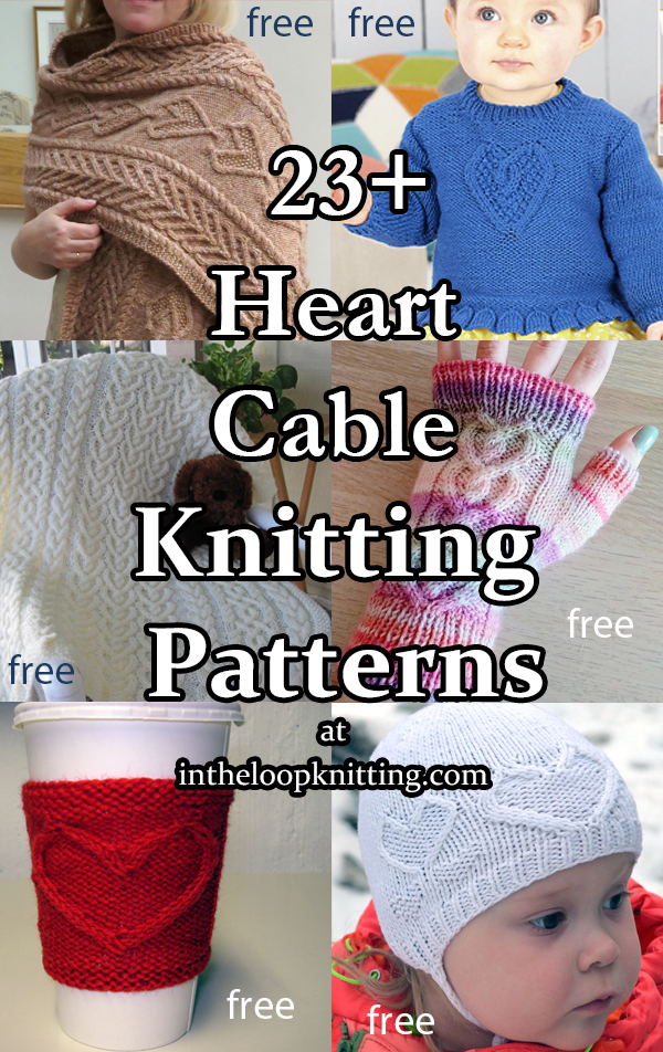 Heart Cable Knitting Patterns