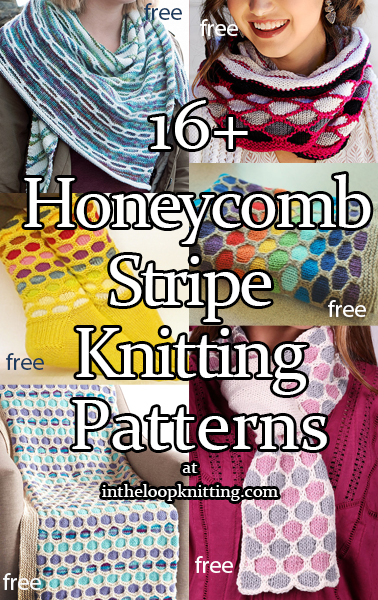 Honeycomb Stripe Knitting Patterns