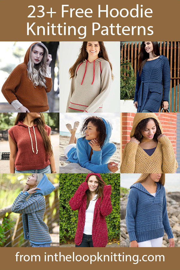 Knitting Patterns for Hooded Sweaters – hoodies, pullovers, cardigans, vests. Most patterns are free.