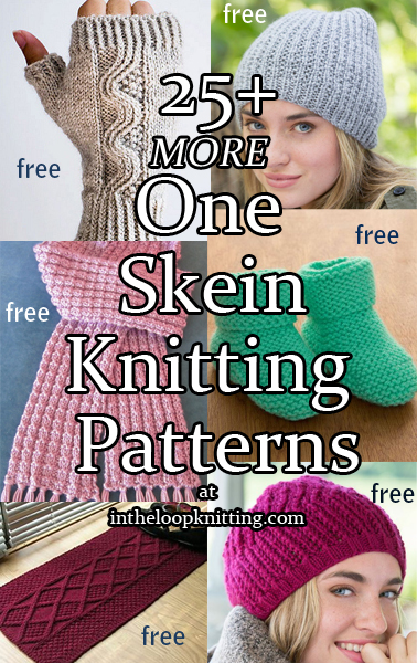 More One Skein Knitting Patterns In The Loop Knitting