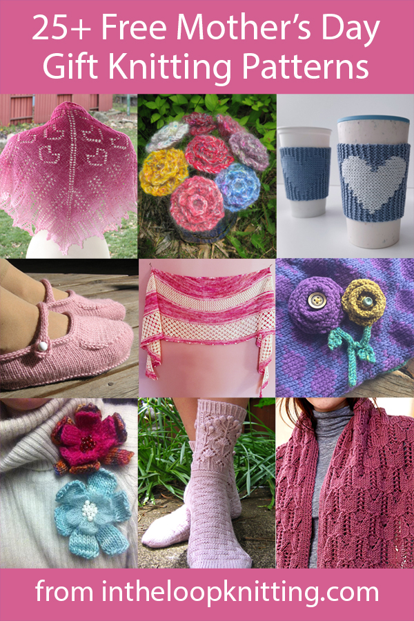 Knitting Patterns for Quick Mother's Day Gifts. Most patterns are free.