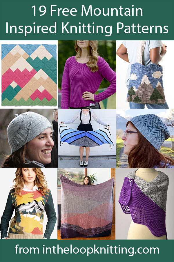 Free Mountain themed knitting patterns for for hats, sweaters, blankets, and more inspired by the mountains. Most patterns are free. Updated 8/28/23
