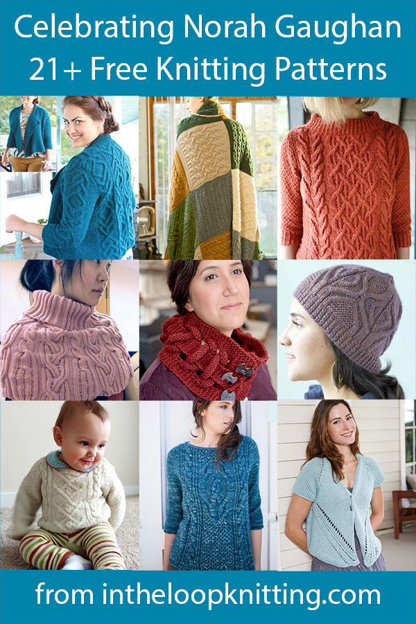 Knitting patterns for sweaters, cardigans, accessories and more designed by Norah Gaughan  Most patterns are free.