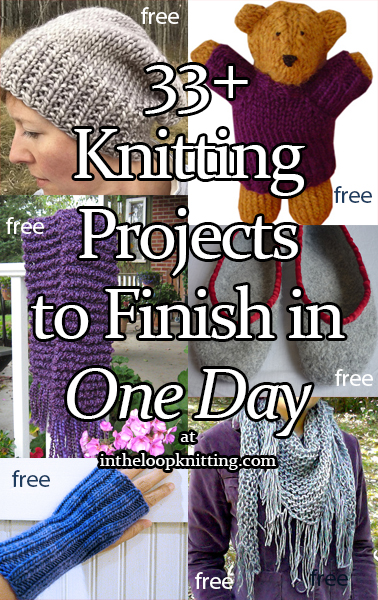 One Day Knitting Projects In The Loop Knitting