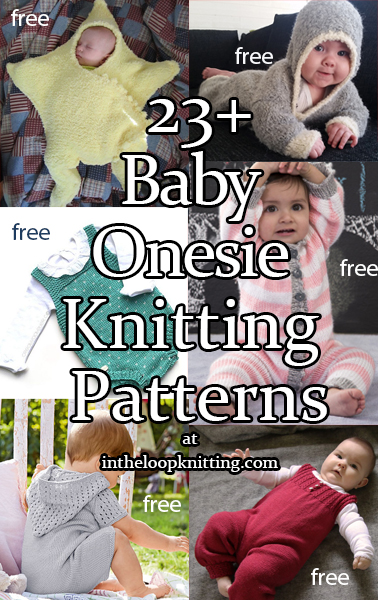 Baby Onesie and Romper Knitting Patterns. Knitting patterns for for one piece baby clothes that are cozy but easy to put on. Many of the patterns are free. Most patterns are free. Updated 9/19/2022