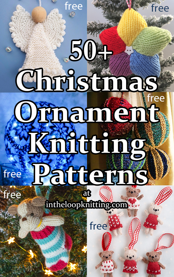 Holiday Ornaments Knitting Patterns