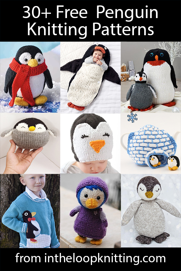 Penguin Knitting Patterns. Penguins are too cute to stay in the Antarctic…they belong on hats, pillows, snugglies, blankets, mittens, and toys! Most patterns are free.