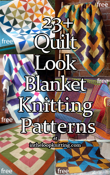 Quilt Look Blanket Knitting Patterns
