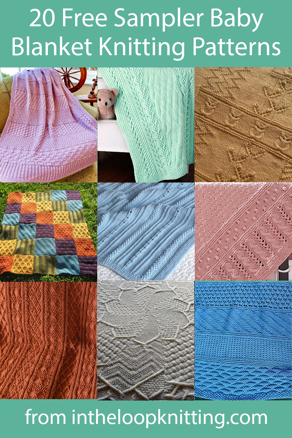 Sampler Baby Blanket Knitting Patterns