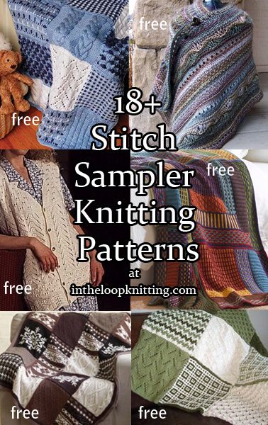 Sampler Knitting Patterns For Afghans Accessories And More In The Loop Knitting 