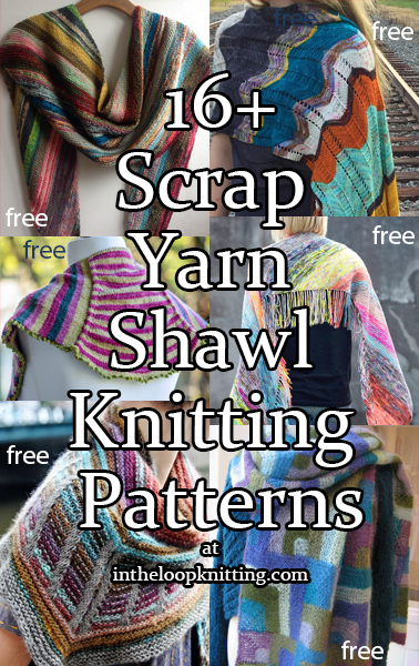 Stash Yarn ShawlKnitting Patterns