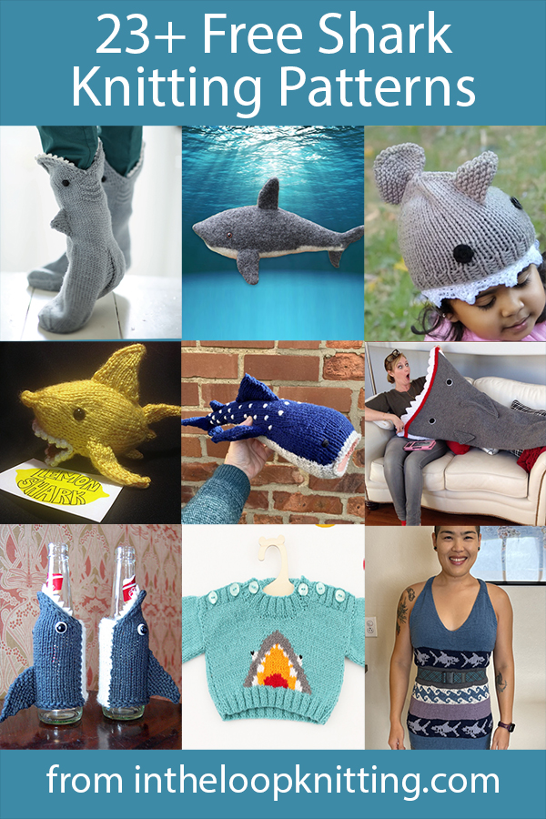 Shark Knitting Patterns. Celebrate sharks all year long with these projects inspired by this powerful, intelligent ocean predator that inspires such fascination and fear in us. Most patterns are free.
