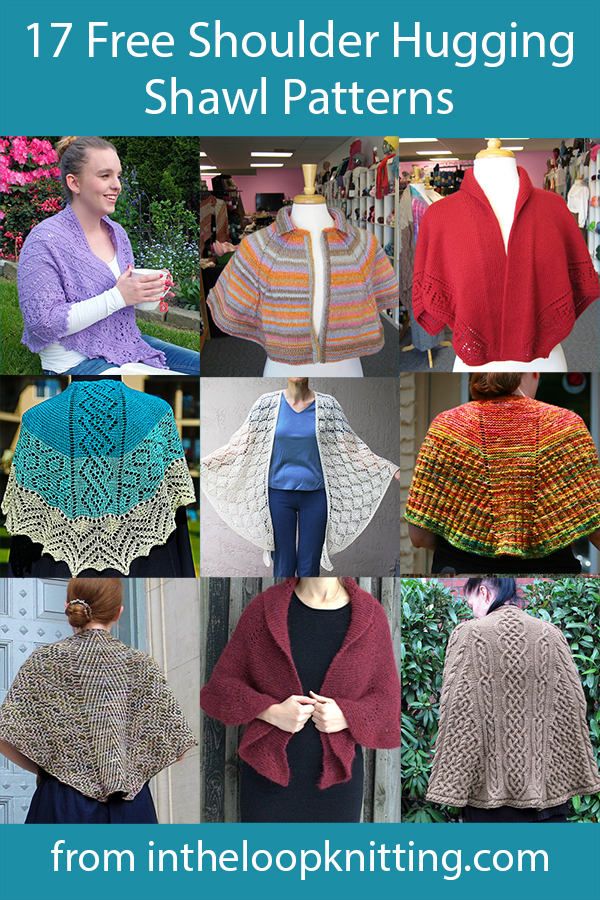 Free shawl knitting patterns for shawls constructed to stay in place on the shoulders including Faroese, short row shaping, and other designs.Many of the patterns are free. Updated 5/15/23