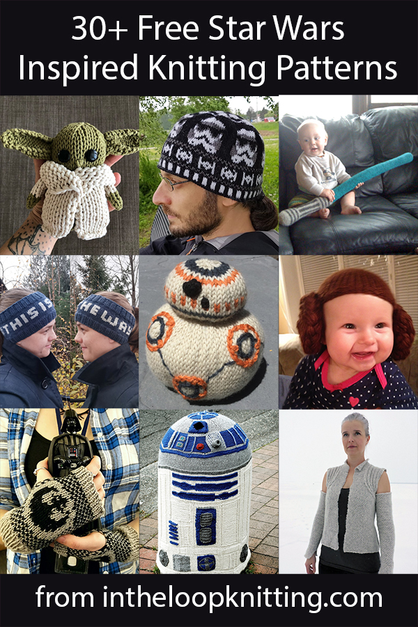 Star Wars Knitting Patterns. Knitting patterns for science fiction movie fans. Most patterns are free.